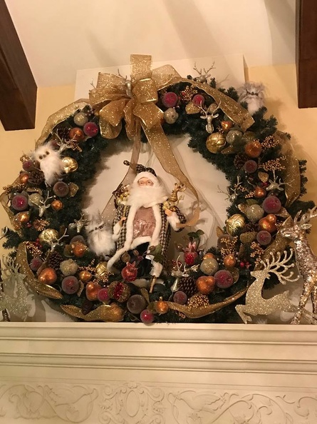 Wreath on Mantle